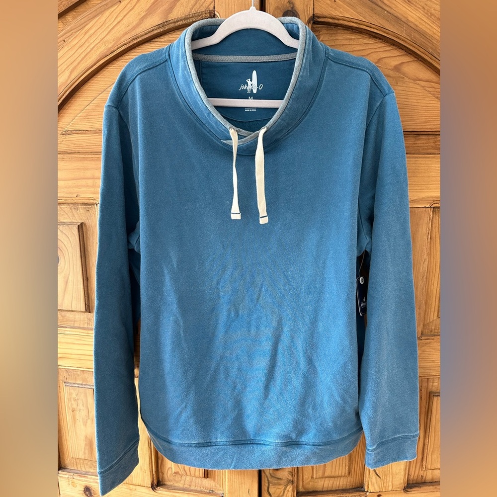 johnnie-O Syracuse Wedge Collar Pullover Sweatshirt NWT size M